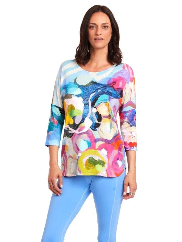 Claire Desjardins Crewneck Print Top