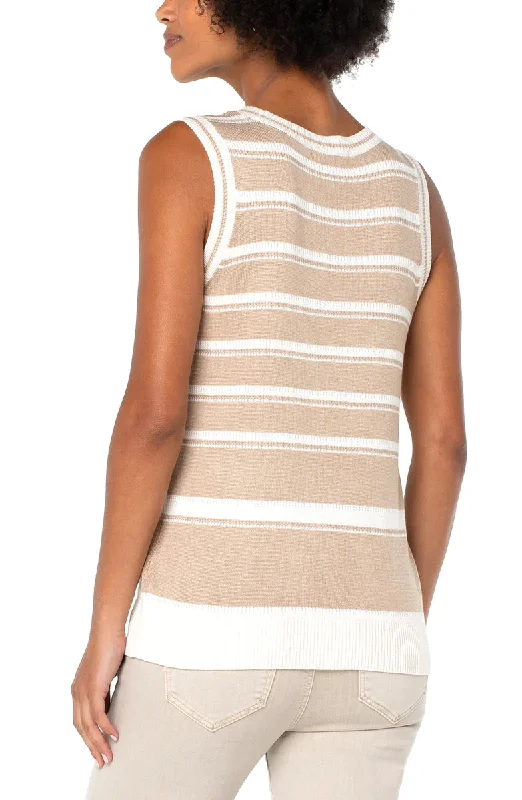 Liverpool Blocked Stripe Sweater Vest