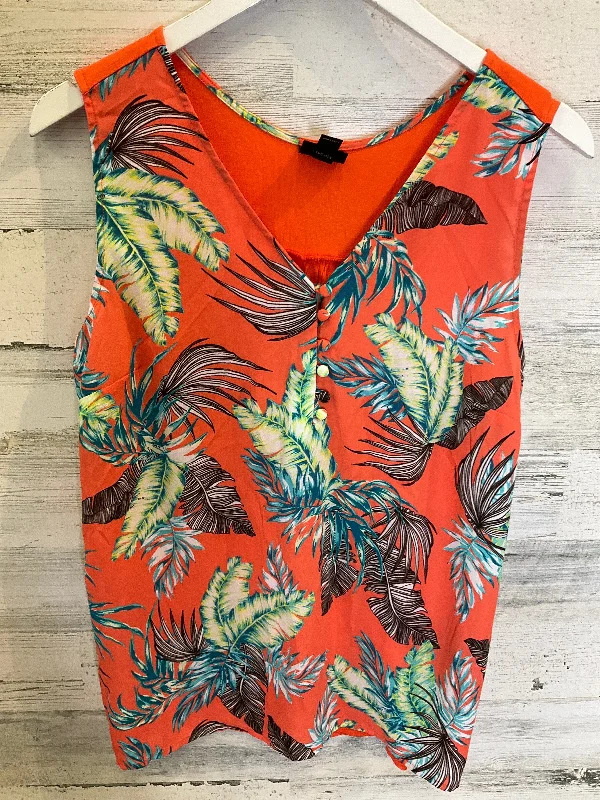 Orange Blouse Sleeveless Worthington, Size L