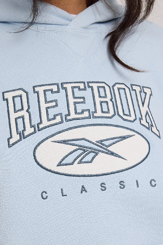 Reebok CL AE Big Logo FT Hoodie Feel Good Blue F23-R