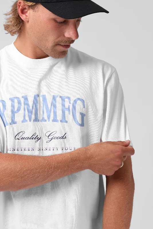 RPM Mens League 23 Tee White