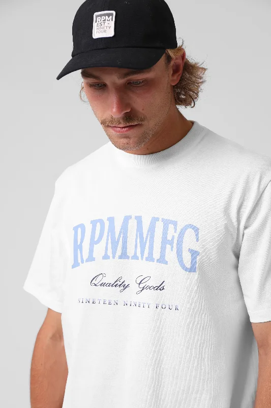 RPM Mens League 23 Tee White