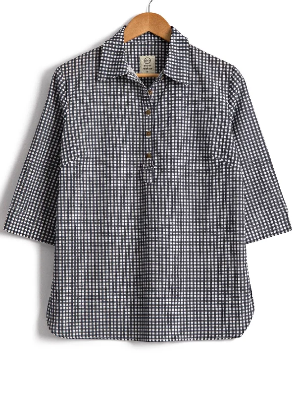 Safari Shirt in Cotton Gingham