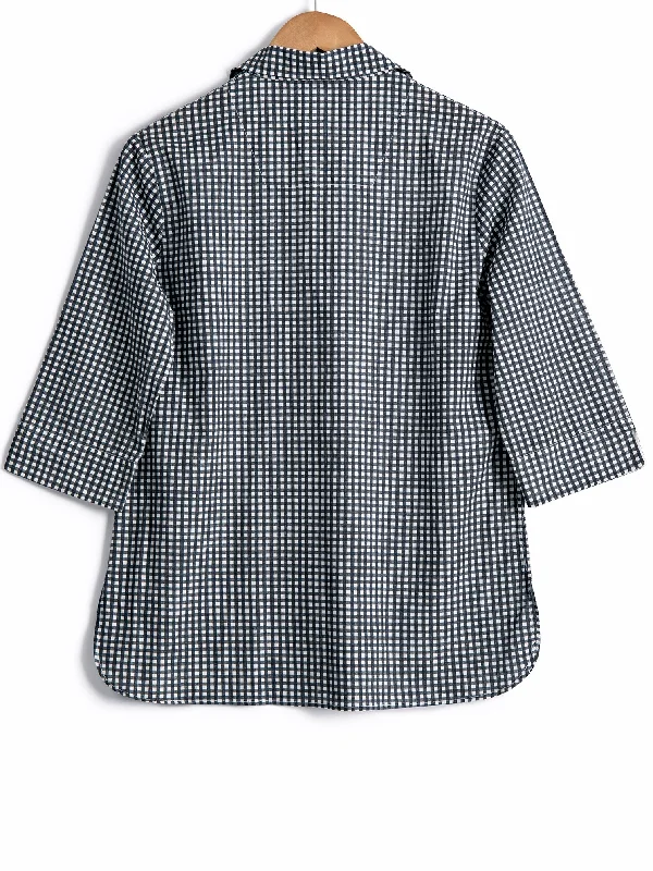 Safari Shirt in Cotton Gingham