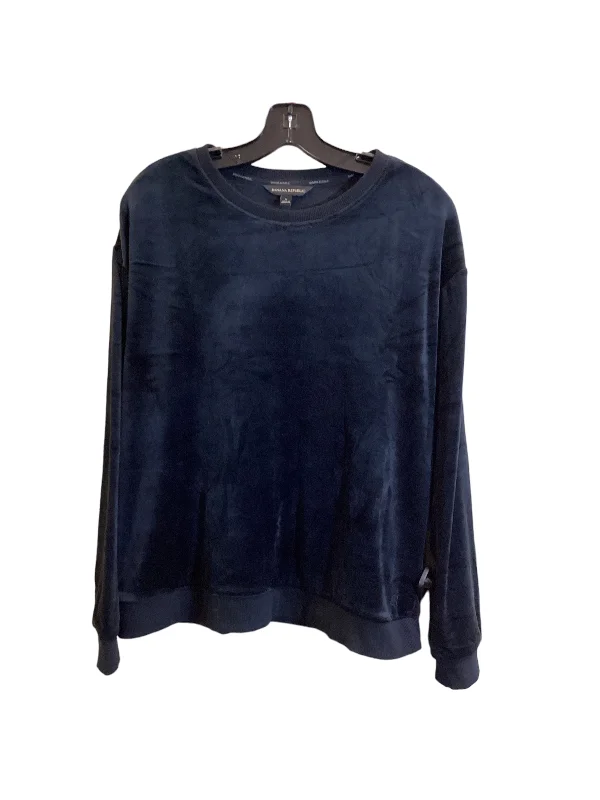 Top Long Sleeve Fleece Pullover By Banana Republic  Size: L