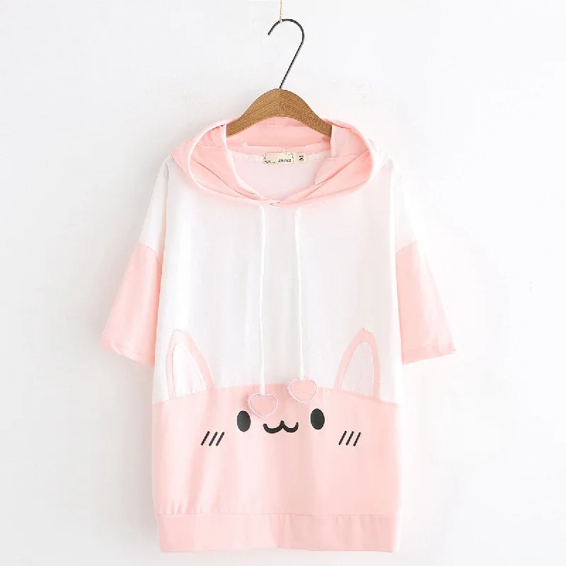 Women's Harajuku Style Rabbit Ear Hoodies