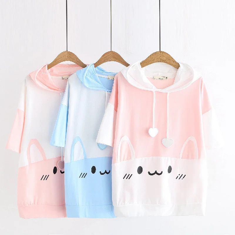 Women's Harajuku Style Rabbit Ear Hoodies