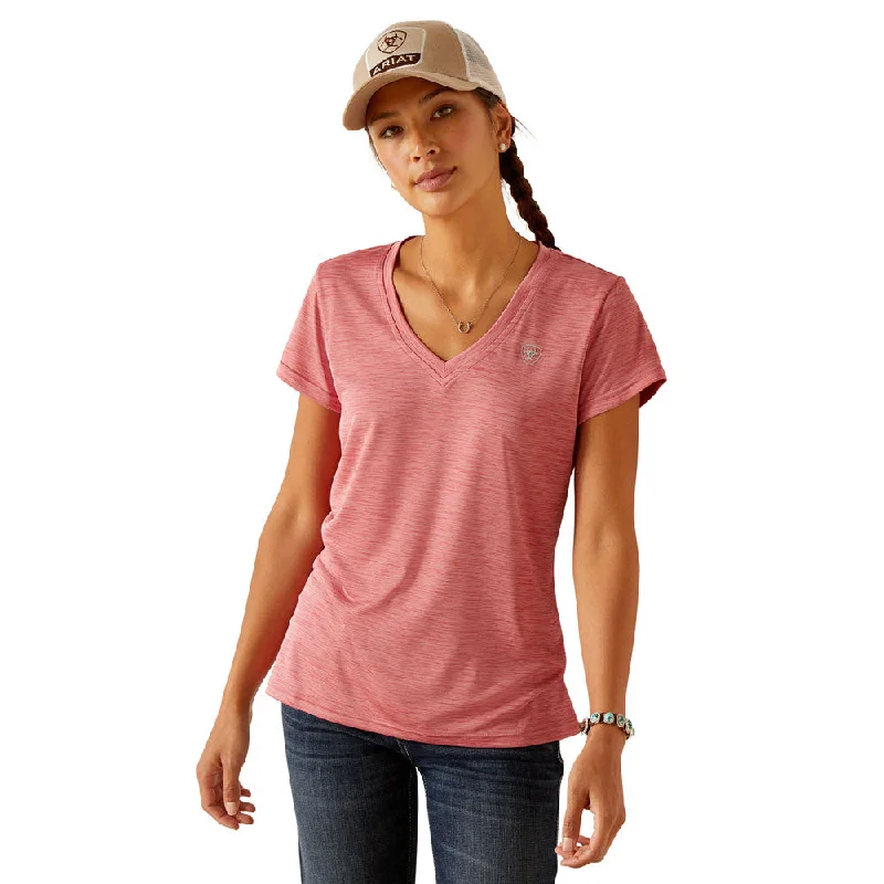 10048821 Ariat Women's Laguna Short Sleeve Baselayer Top - Slate Rose