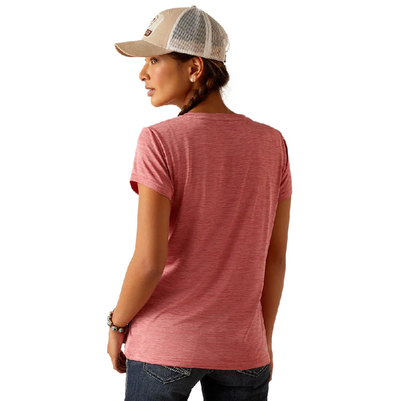 10048821 Ariat Women's Laguna Short Sleeve Baselayer Top - Slate Rose