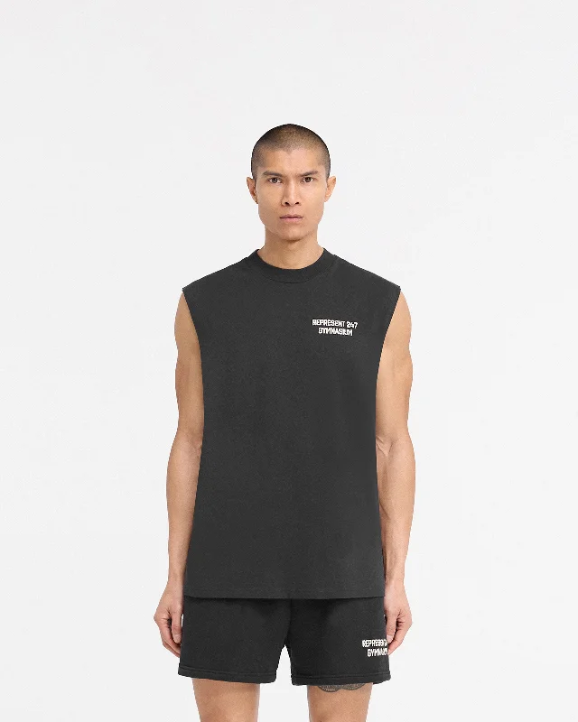 247 Gymnasium Tank - Off Black