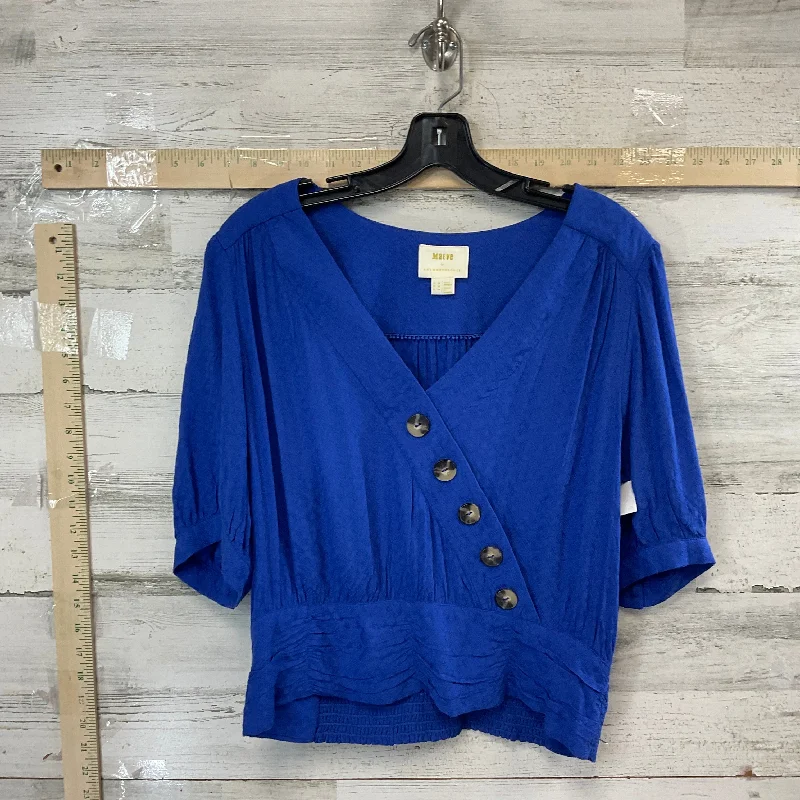 Blue Blouse Short Sleeve Maeve, Size L