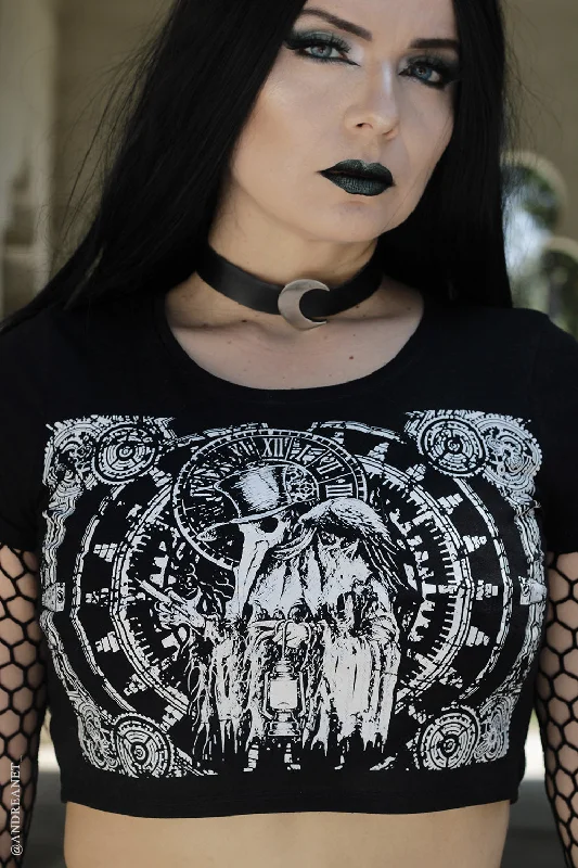 Clockwork Plague Doctor Crop Top