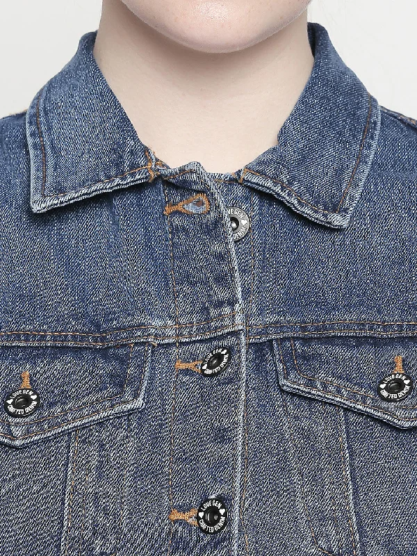 Hamburg Mid Blue Denim Vest Jacket