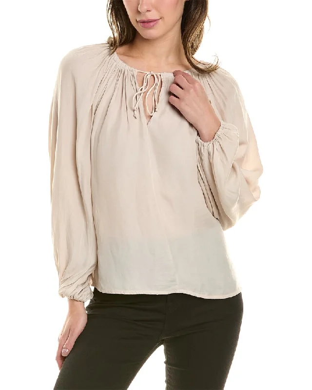 Joan Vass Split Neck Top