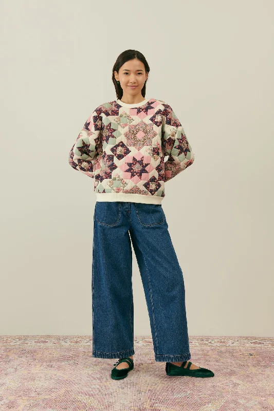 Louise Misha Pantine Star Patchwork Sweatshirt