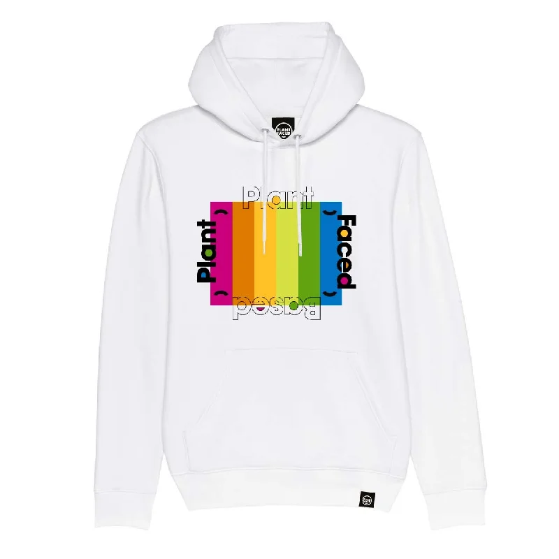 Plant Based Rainbow Hoodie - White