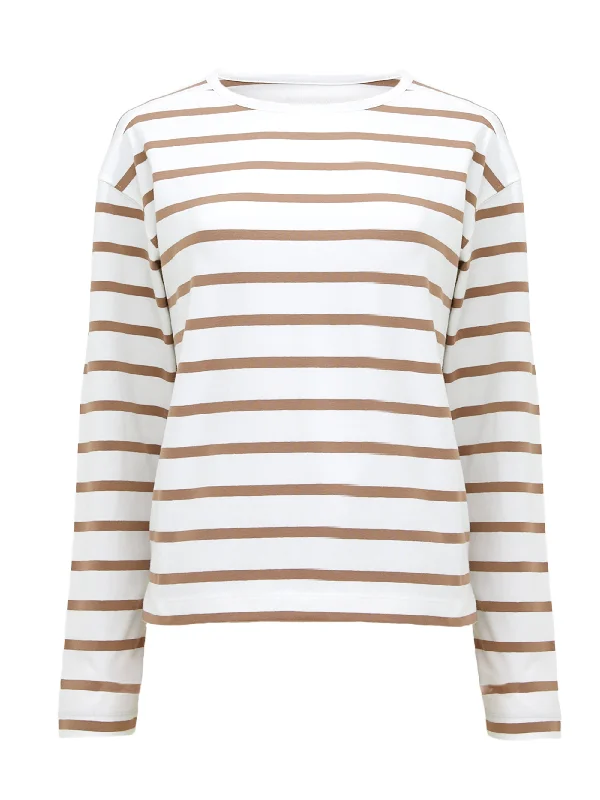 Rallie Stripe Slash Neck Top