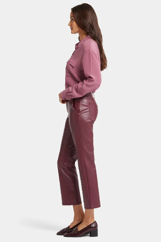 Straight Ankle Pants - Tavern