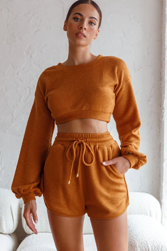 TGIF Crop Sweater Mustard