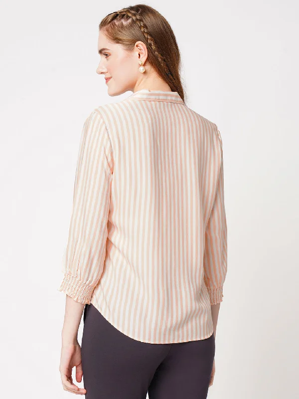 Women Stripes Casual Wear Shirt