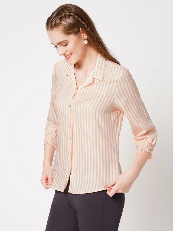 Women Stripes Casual Wear Shirt