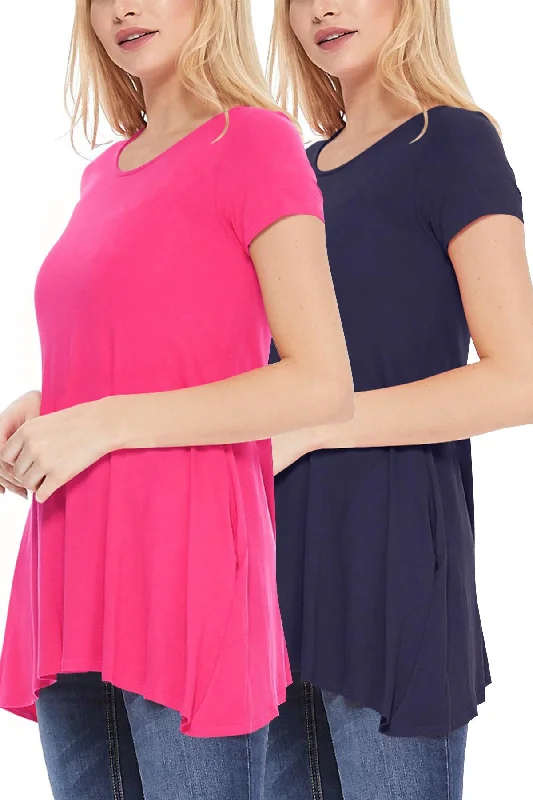 Hot Pink-Navy / L