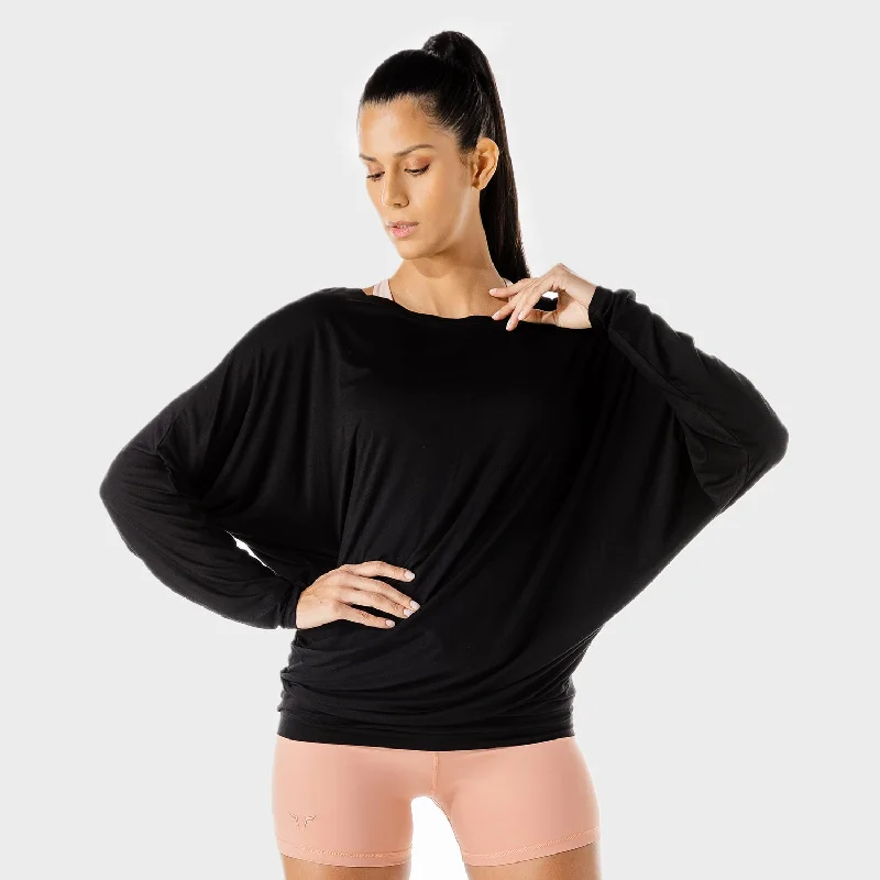 Women's Fitness - Drape Tee - Black